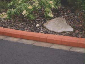 Red KS Block Paving Kerbs